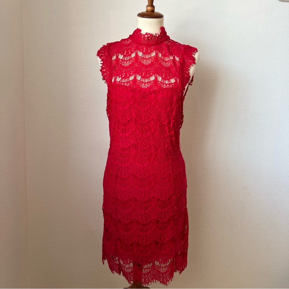 NWT Free People Red Lace Dress